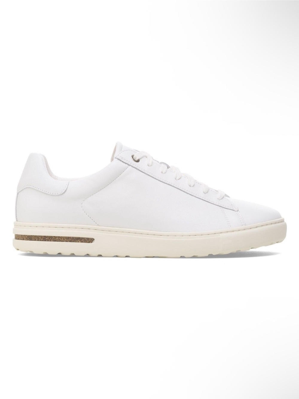 Birkenstock Women's White Leather Low-Top Sneaker Size 7/38 EU - Picture 2 of 5